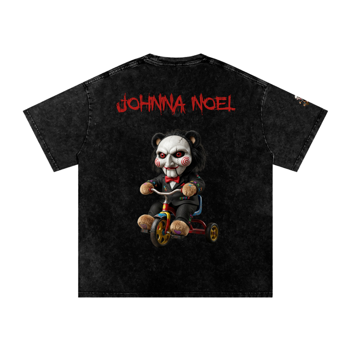 Johnna Noel Scary Buddies Limited Edition Jiggy Snow Washed Unisex Pure Cotton T-Shirt