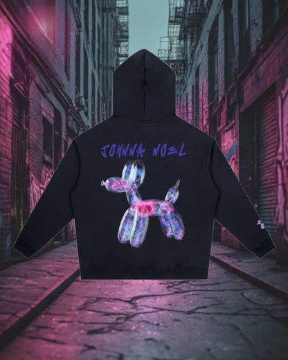 Johnna Noel Signature Balloon Dog Unisex Thick Cotton Blend Pullover Hoodie