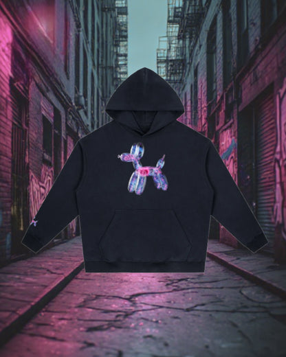 Johnna Noel Signature Balloon Dog Unisex Thick Cotton Blend Pullover Hoodie