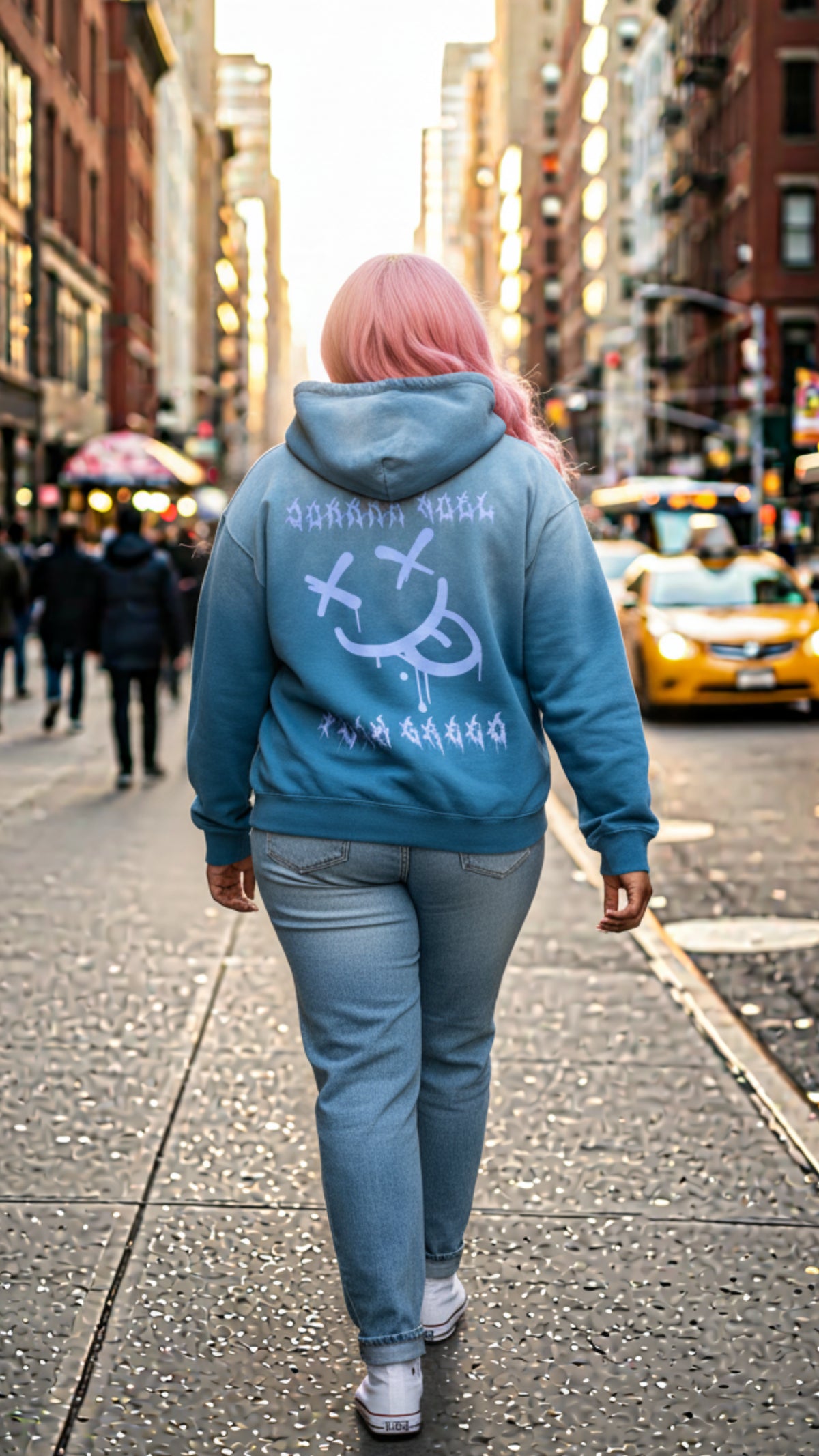 Johnna Noel F Greed Unisex Sunfade Pure Cotton Pullover Hoodie