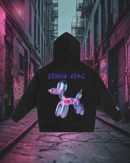 Johnna Noel Signature Balloon Dog Unisex Thick Cotton Blend Pullover Hoodie