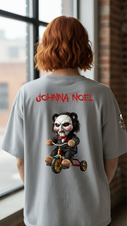 Johnna Noel Scary Buddies Limited Edition Jiggy Snow Washed Unisex Pure Cotton T-Shirt