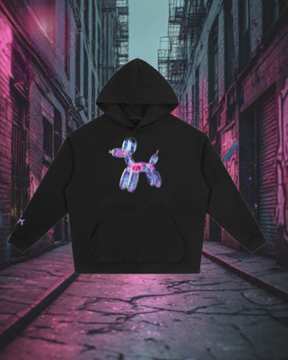 Johnna Noel Signature Balloon Dog Unisex Thick Cotton Blend Pullover Hoodie